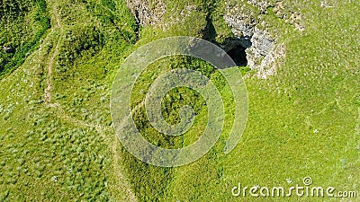 Aerial view of the subterranean river, Ponor, Stara planina mountain, Serbia Stock Photo