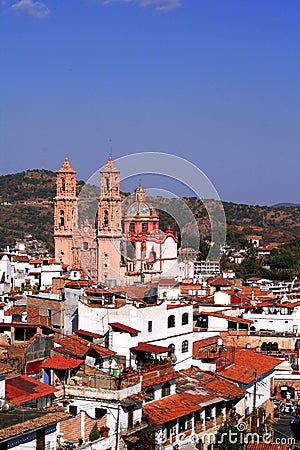 Aerial view of Taxco Stock Photo