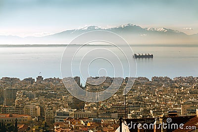 Aerial view of Thessaloniki, Greece Stock Photo
