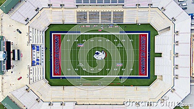 Aerial view of the University of South Alabama football stadium Editorial Stock Photo