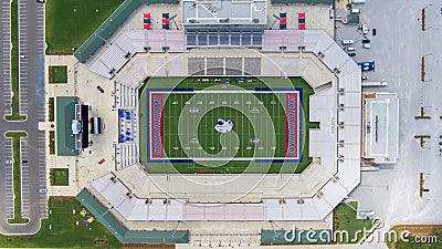 Aerial view of the University of South Alabama football stadium Editorial Stock Photo