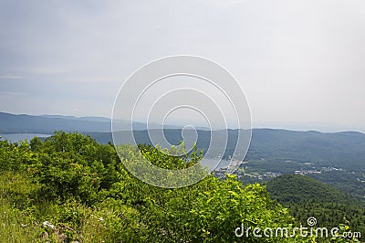 Prospect Mountain Lake George New York Stock Photo