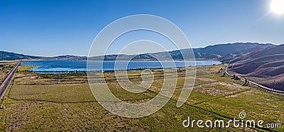 Aerial View of Washoe State Park in Washoe Valley Nevada Stock Photo