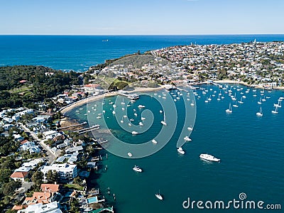 Aerial view of Watsons Bay Harbour, Sydney Stock Photo