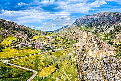 Yeni Kale, a castle in Kahta, Turkey Stock Photo