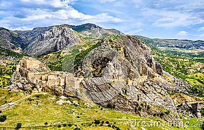 Yeni Kale, a castle in Kahta, Turkey Stock Photo