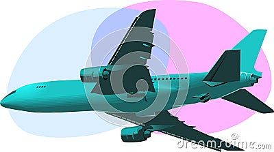 Aero plane Vector Illustration