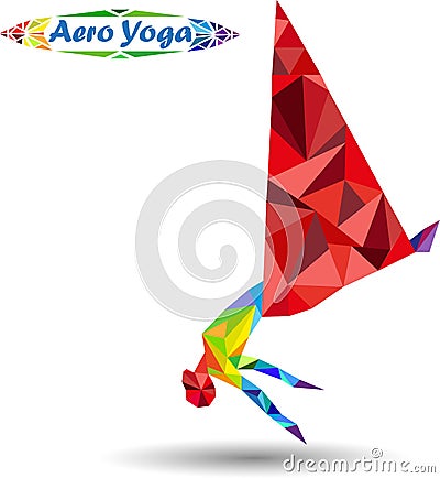 Aero Yoga Vector Illustration