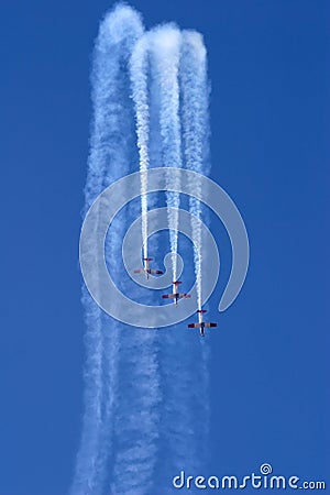 Aerobatic display Stock Photo