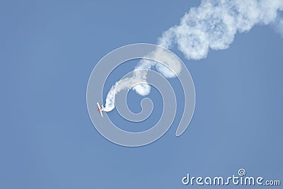 Aerobatic stunt Stock Photo