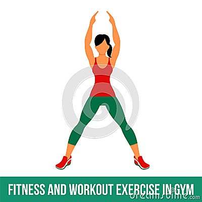 Aerobic icons. full color 18 Vector Illustration