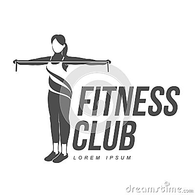 Aerobic workout logo Stock Photo