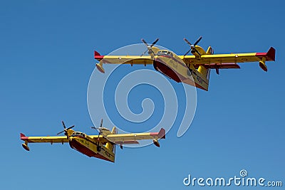 Criterium annual air show at Rozas Airport Editorial Stock Photo