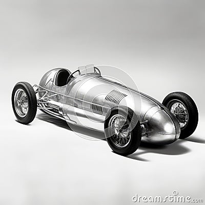 1936 Aerodynamic Go-kart Design Study Stock Photo