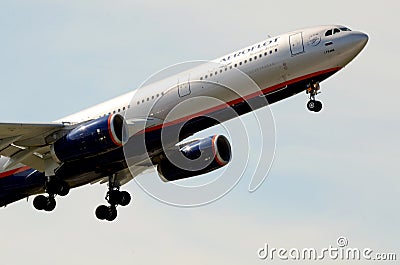 Aeroflot Airbus A330-343E - takeoff aircraft Editorial Stock Photo