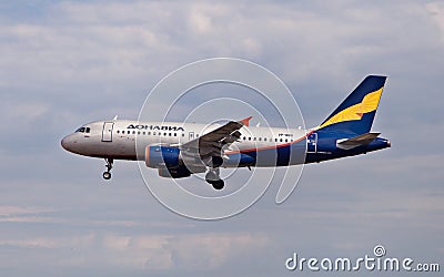 Aeroflot Airbus A319 Editorial Stock Photo