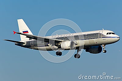 Aeroflot Airbus A320 Plane Editorial Stock Photo