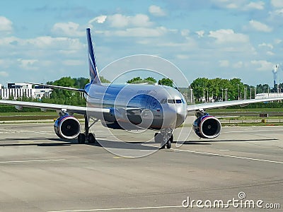 Aeroflot Airbus A330 taxiing Editorial Stock Photo