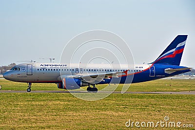 Aeroflot plane view Editorial Stock Photo