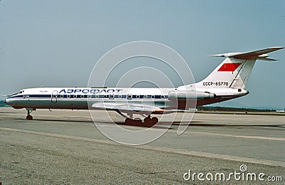 Aeroflot Tupolev TU-134A CCCP-65770 CN 62430 . Editorial Stock Photo