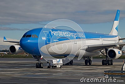 Aerolineas Argentinas new colors Editorial Stock Photo