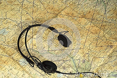 Aeronautical chart Stock Photo