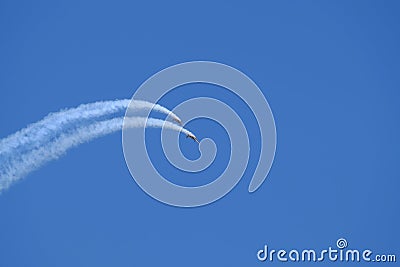 Aeronautical Show on Morii Lake in Bucharest, Romania. Editorial Stock Photo