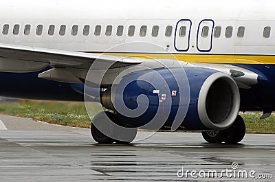 Aeroplane engine Stock Photo