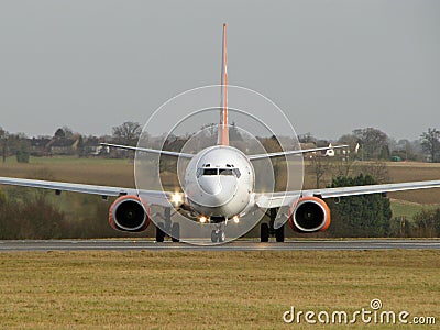 Aeroplane on front Stock Photo