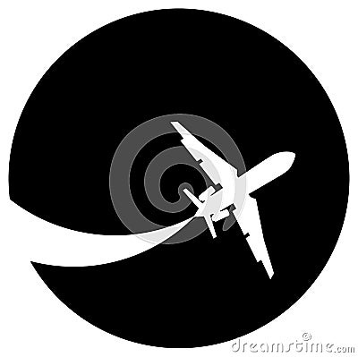 Aeroplane silhouette Vector Illustration