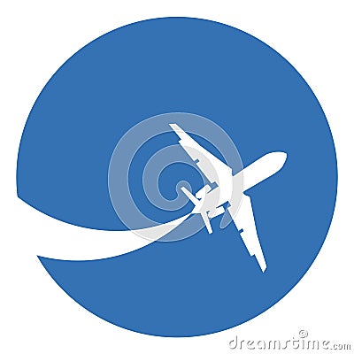 Aeroplane silhouette Vector Illustration