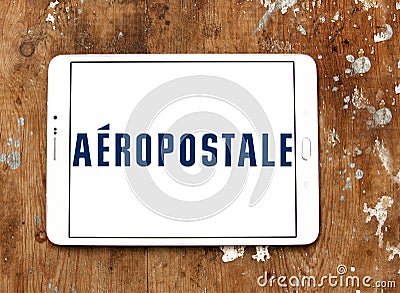 Aeropostale fashion retailer logo Editorial Stock Photo