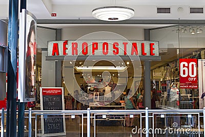 Aeropostale Retail Mall Location I Editorial Stock Photo
