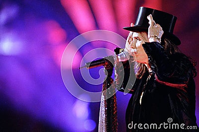 Aerosmith , Steven Tyler at the MTV Europe Music Awards Editorial Stock Photo
