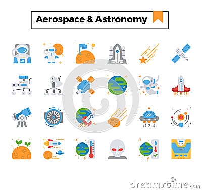 Aerospace and astronomy Vector Illustration