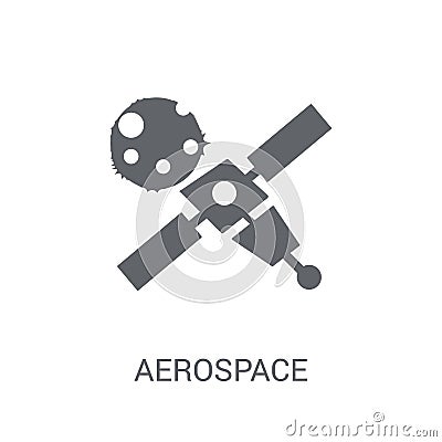 aerospace icon. Trendy aerospace logo concept on white background from Astronomy collection Vector Illustration