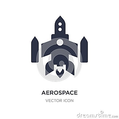 aerospace icon on white background. Simple element illustration from Astronomy concept Vector Illustration