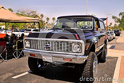 Aesome Customized Early Model Chevy Blazer Editorial Stock Photo