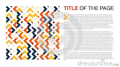 Aesthetic abstract geometric background Vector classic and modern look with title and text 01 Vector Illustration