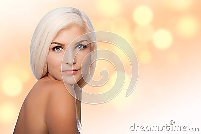 Aesthetics beauty facial skincare concept woman face Stock Photo