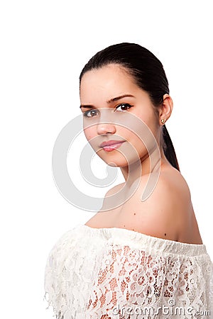 Aesthetics Beauty Portrait Stock Photo