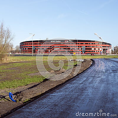 Soccer stadium of az alkmaar in the netherlands Editorial Stock Photo