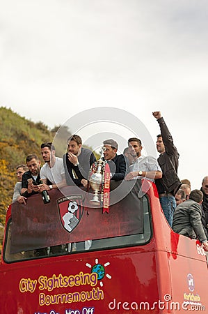 Afc Bournemouth Promotion and Champions Editorial Stock Photo