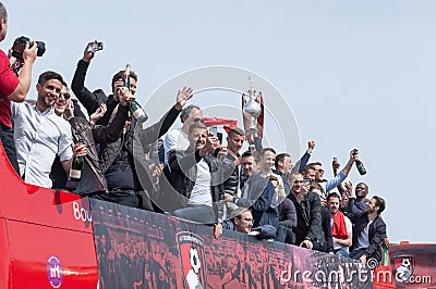 Afc Bournemouth Promotion and Champions Editorial Stock Photo