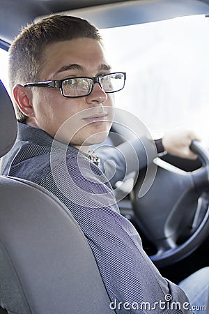 The affable driver Stock Photo