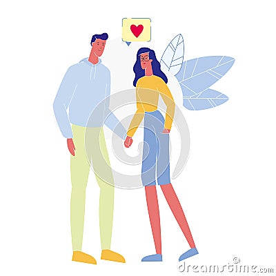 Affection, Love Confession Vector Illustration Vector Illustration