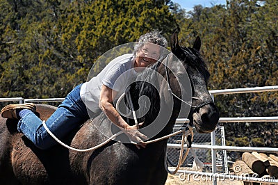 Affectionate Owner Stock Photo