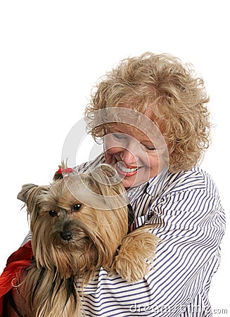 Affectionate Pet Owner Stock Photo