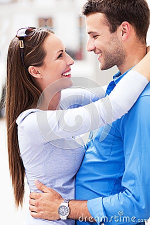 Affectionate young couple Stock Photo