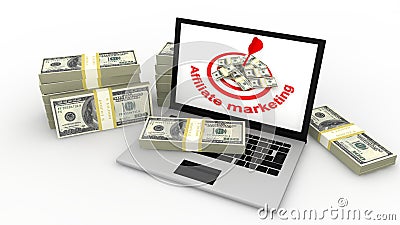 Affiliate marketing Stock Photo